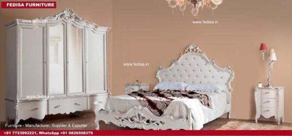 Room Decor Design Cozy Bedroom Interior White Double Bed Modern Classic Interior Design Bedroom