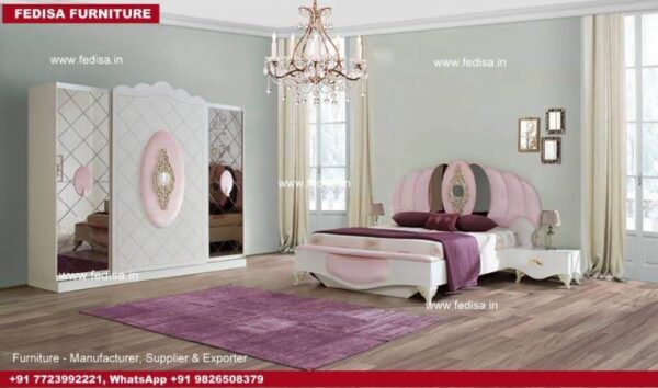 Simple Bed Crib And Dresser Set Wrought Iron Double Bed Modern Classic Bedroom Interior Design