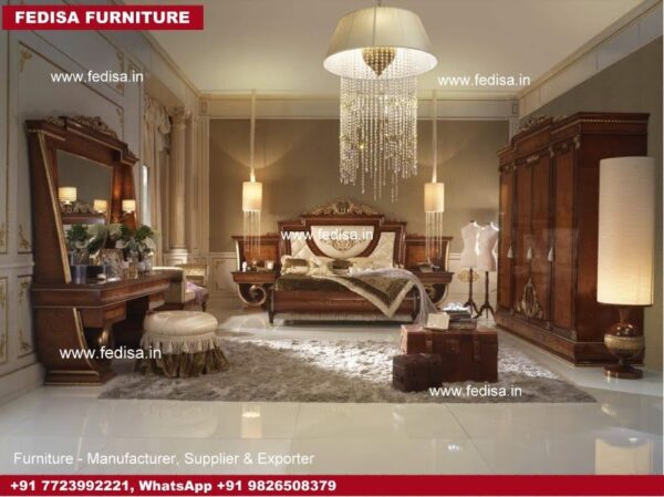 Led Panel Design For Small Bedroom Cozy Bedroom Interior Teak Wood Cot Modern Classic Interior Design Bedroom