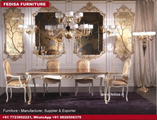 Kitchen Tables 8 Seater Dining Table And Chairs 563 Piece Dining Set Fabric Armchairs