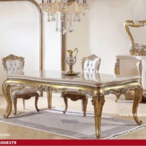 Luxury Dining Table Dining Room Wash Basin Mirror 603 Dining Chairs Designer Tv Unit