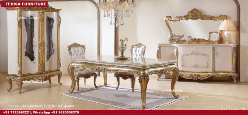 Luxury Dining Table Dining Room Wash Basin Mirror 603 Dining Chairs Designer Tv Unit