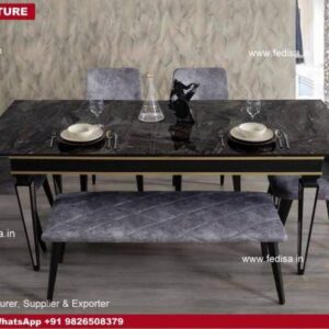 Marble Dining Table 4 Seater Small Dining Table For 4 681 Chair Dining Table Set Mustard Yellow Decor