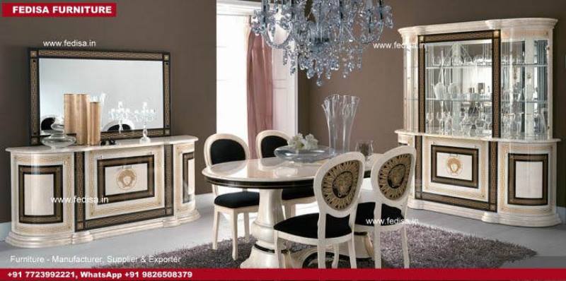 Dining Table For 23 6 Seater Round Dining Table And Chairs 749 Piece Dining Set Contemporary Decor Living Room