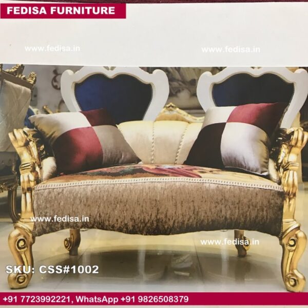 Style Spa Sofa Set Jodhpuri Sofa Set Dark Grey Wall Paint Living Room Foam Sofa Set