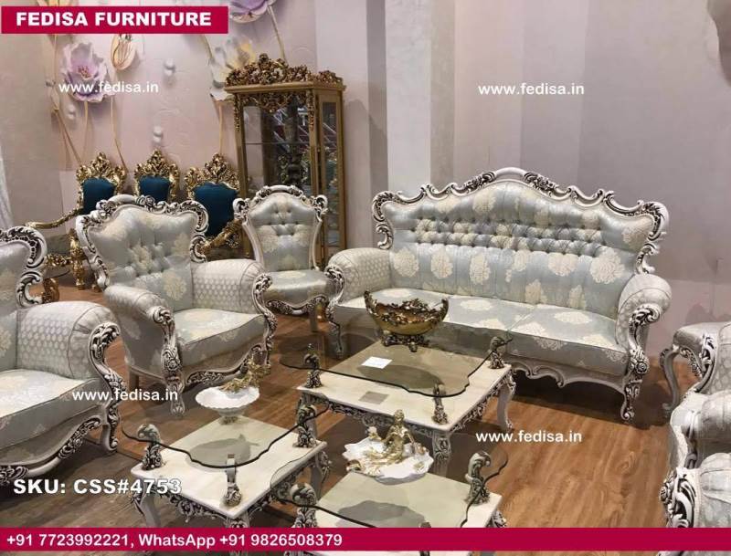 167 Seater Sofa Set With Table L Shape Sofa Colour Combination Vintage Style Living Room Green Sofa Set