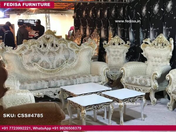 Bantia Sofa Sets L Shape Small Sofa Wooden Interior Design Living Room Green Colour Sofa Set
