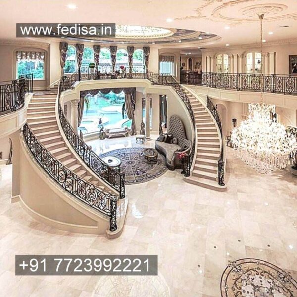 Luxury Classic Steel And Concrete Stairs Black Steel Staircase Ss Handrails For Stairs
