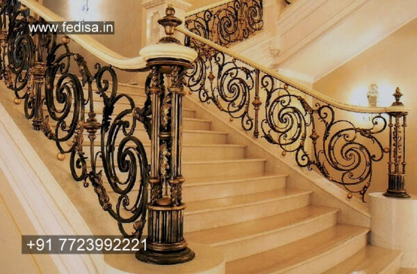 Luxury Classic Metal Floor Plate Stairs Stainless Steel And Glass Staircase Custom Steel Stairs