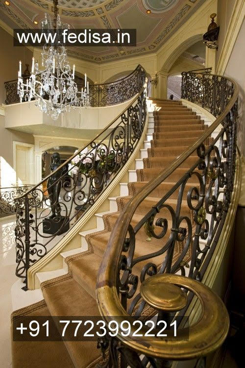 Luxury Classic Stainless Steel Spiral Railing Metal Staircase Company Curved Steel Staircase