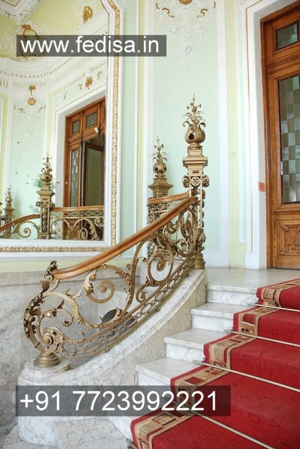 Luxury Classic Ss Round Staircase Steel Pipe For Staircase Porch Metal Stair Railing