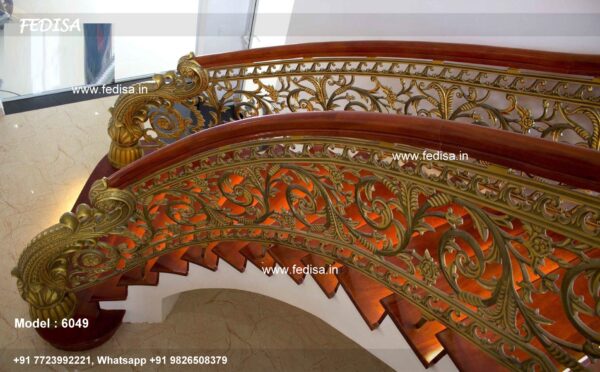 Luxury Classic Design Of Round Stairs Round Tapered Wood Balusters Iron Staircase
