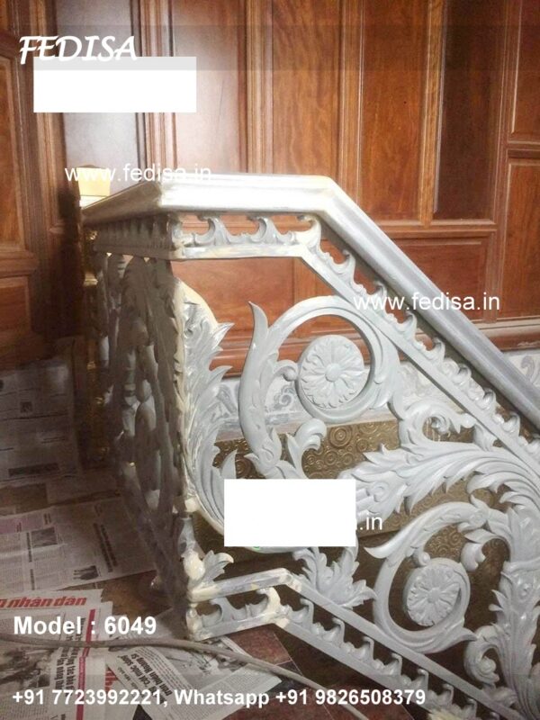 Luxury Classic Metal Rod Stair Railing Oak And Wrought Iron Staircase Victorian Cast Iron Spiral Staircase