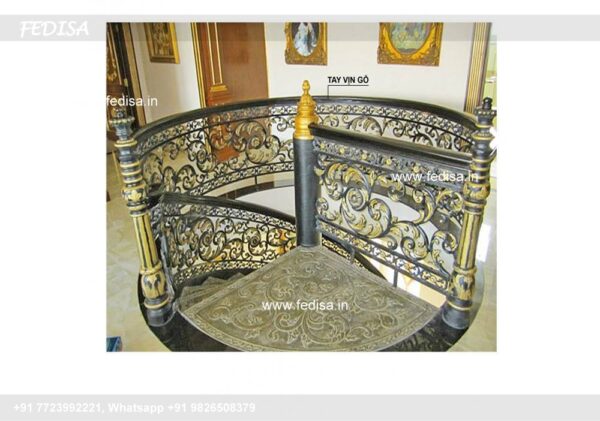 Luxury Classic staircase flight staircase grill design staircase glass railing