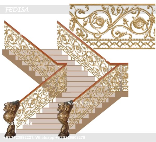 Luxury Classic Ss Staircase Outdoor Metal Stair Railing Steel Stairs Price