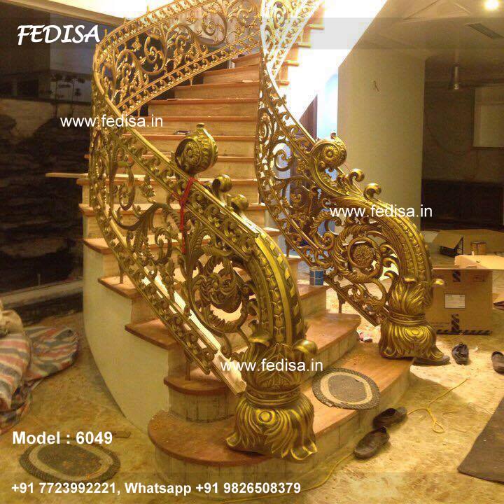 Luxury Classic Steel Railing With Glass For Stairs Ss Railing Staircase Steel Wood Stairs