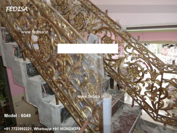 Luxury Classic Building Metal Stairs Rolling Metal Stairs Steel Railings For Staircase