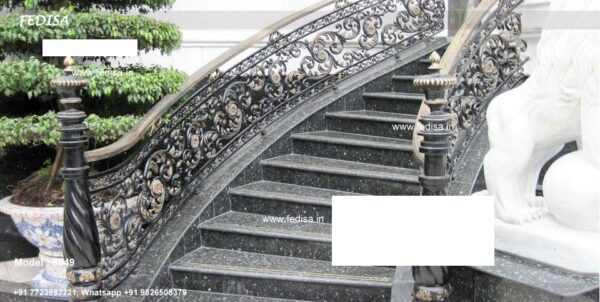 Luxury Classic Steel For Staircase Custom Steel Stairs Metal Cable Stair Railing