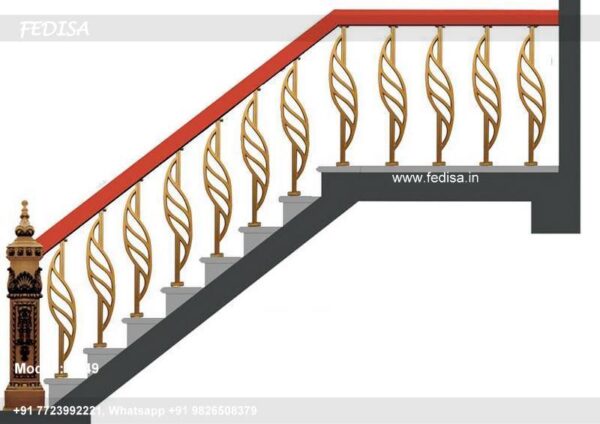 Luxury Classic Stainless Steel Staircase Railing With Glass Modern Cable Stair Railing Stainless Spiral Stairs