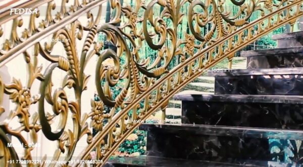 Luxury Classic Steel Staircase For Home Metal And Cable Stair Railing Open Steel Staircase