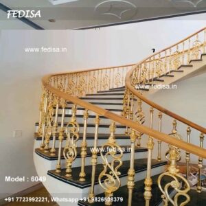 Luxury Classic Round Wooden Staircase Wooden Stair Rails And Banisters Natural Wood Stair Railings