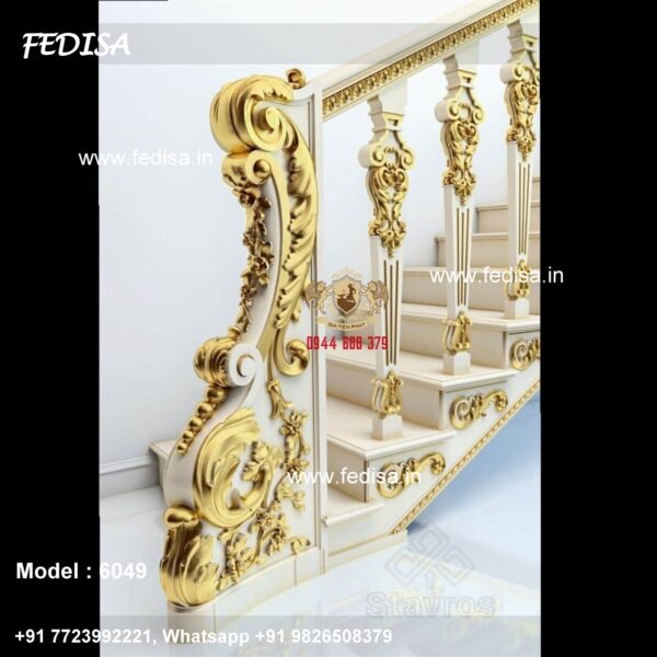 Luxury Classic Round Bannister Rail Iron Round Stairs Design Home Round Stairs