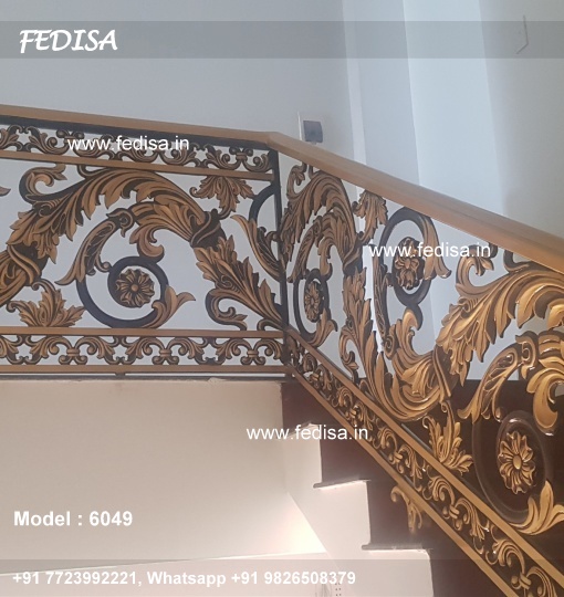 Luxury Classic Modern Iron Stair Railing Wrought Iron Stair Railing Cost Custom Stair Railings