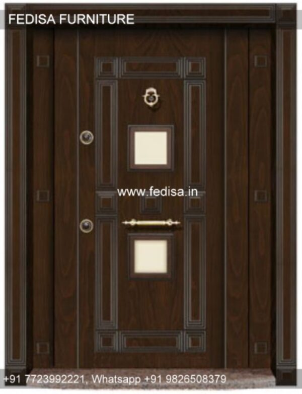 Wooden Double Door Design, Frosted Glass Door Design | Decorative Wooden Door Latest