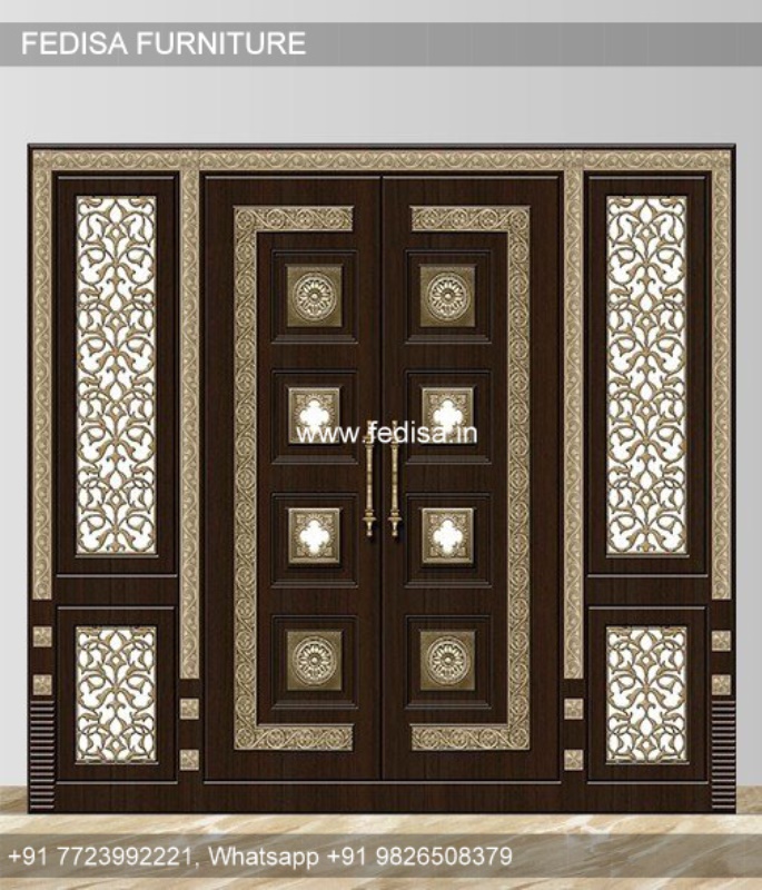Wooden Double Door Design, Main Safety Door Design | Decorative Wooden Door Latest