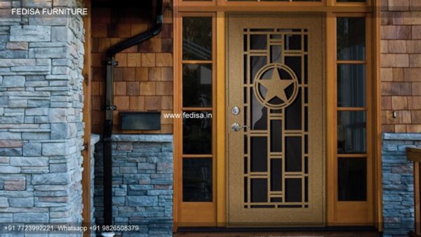 Bedroom Door Design 2174, Front Door With Glass Design | Decorative Wooden Door Latest