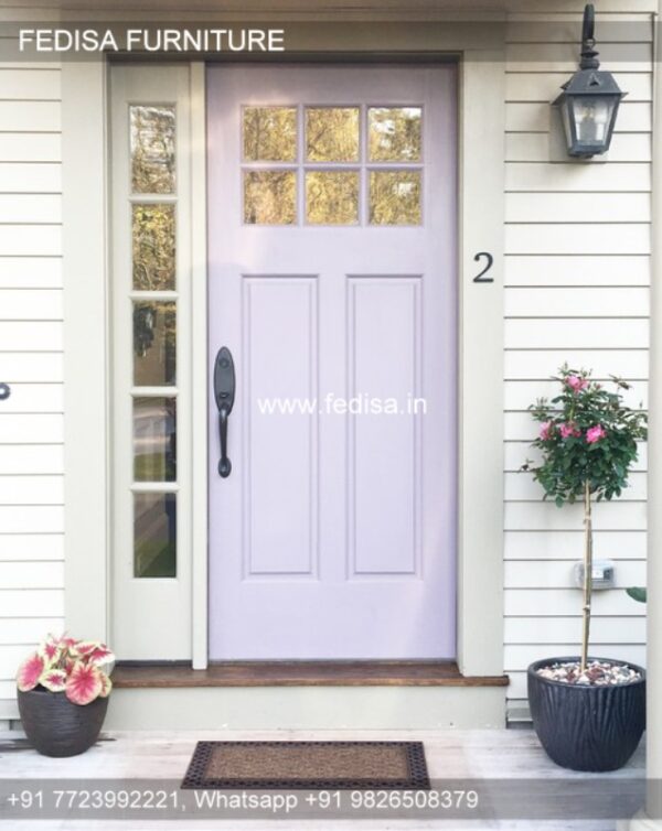 Darvaja Ka Design, Pooja Door Design With Bells | Decorative Wooden Door Latest