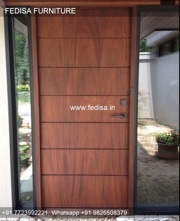 Aluminum Door Design, Front Door Grill Design For House | Decorative Wooden Door Latest