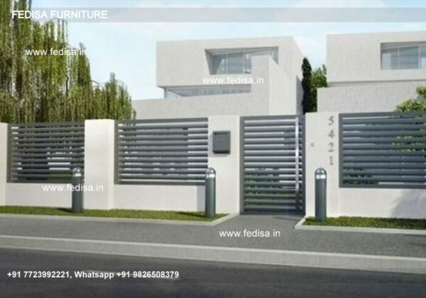 Main Gate Laser Cutting Gate Design Modern Iron Fence Fancy Pipe Gate Pipe Gate Colour Iron Gate Design
