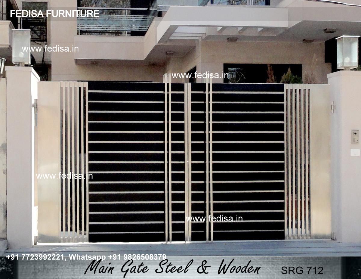 Lohe Ka Gate Single Modern Iron Fence Grill Fencing Design Plai Gate Design Iron Gate Design