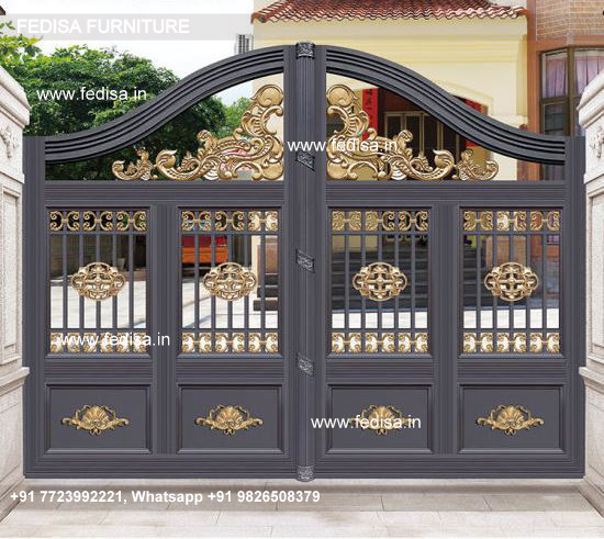 Modern Gate Design Modern Metal And Wood Fence Latest Gate Colour Pipe ...