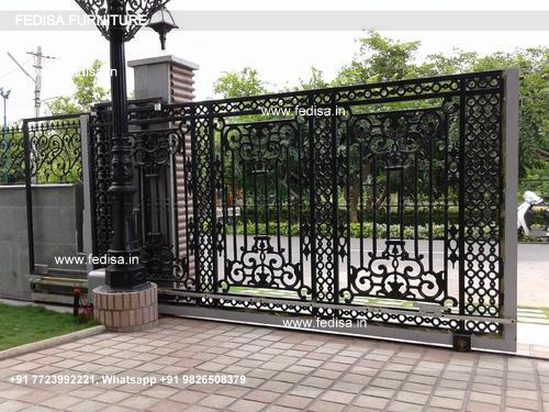 Gate Ke Design Modern Iron Fence Designs Main Boundary Gate Design Pipe ...