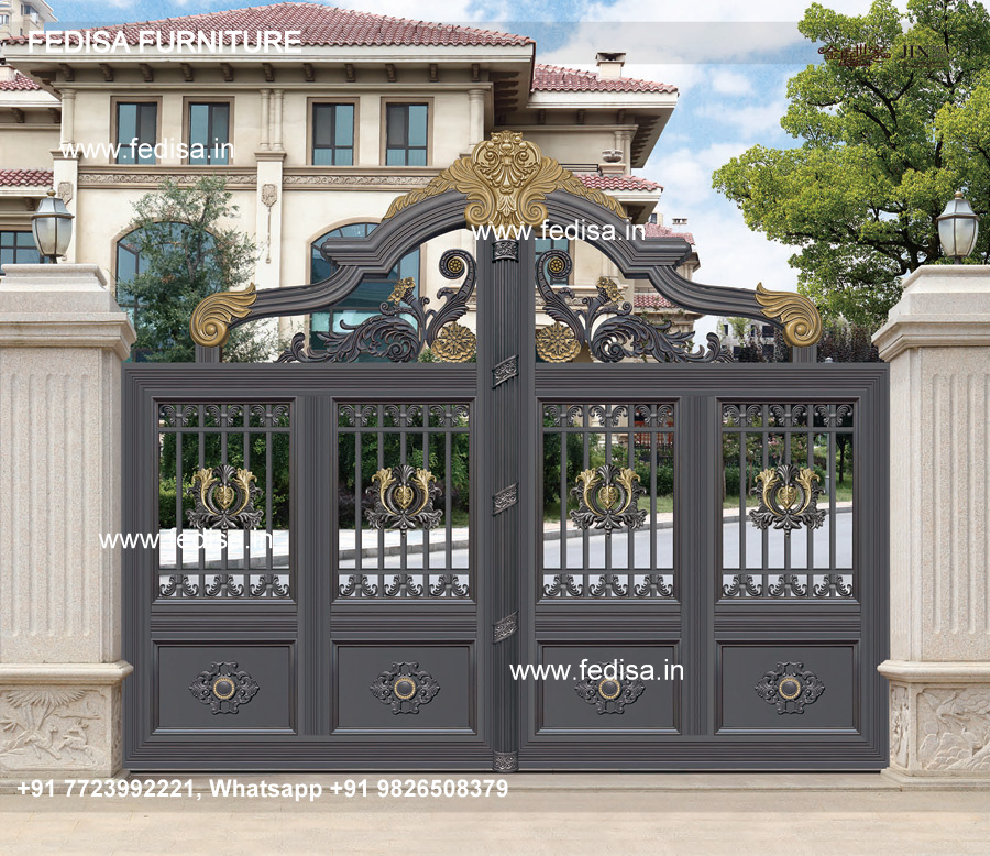 Modern Gate Design Modern Iron Fence Outer Gate Colour Plai Gate Design ...