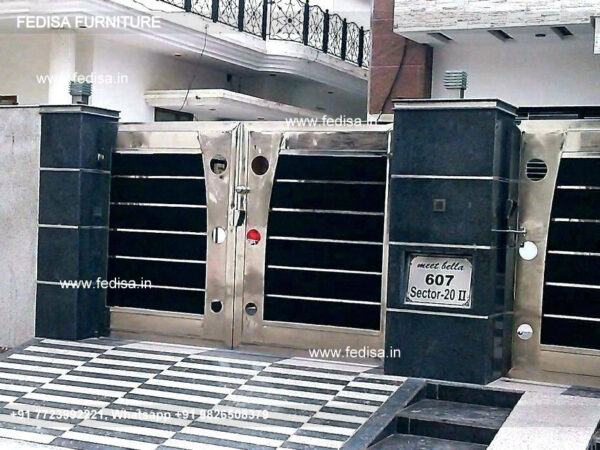 Single Door Iron Gate Design Modern Iron Fence Designs Steel Gate With Glass Design Pipe Gate Design Latest Main Gate Design