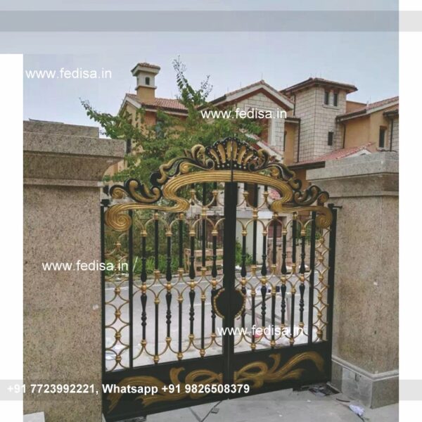 Entrance Gate Design For Home Modern Iron Fence 106 Feet Main Gate Design Plai Gate Design Iron Gate Design