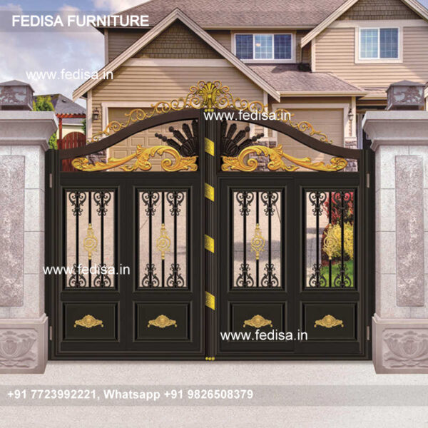 Folding Gate Design Modern House With Gate 107 Feet Gate Design Pipe Wala Gate Design Gate Design