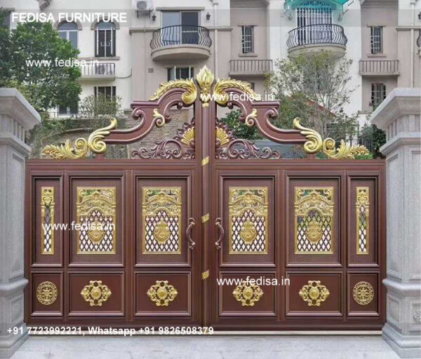 Gate Colour Design Modern Metal And Wood Fence 108 Feet Iron Gate Design Pipe Main Gate Design Main Gate Design