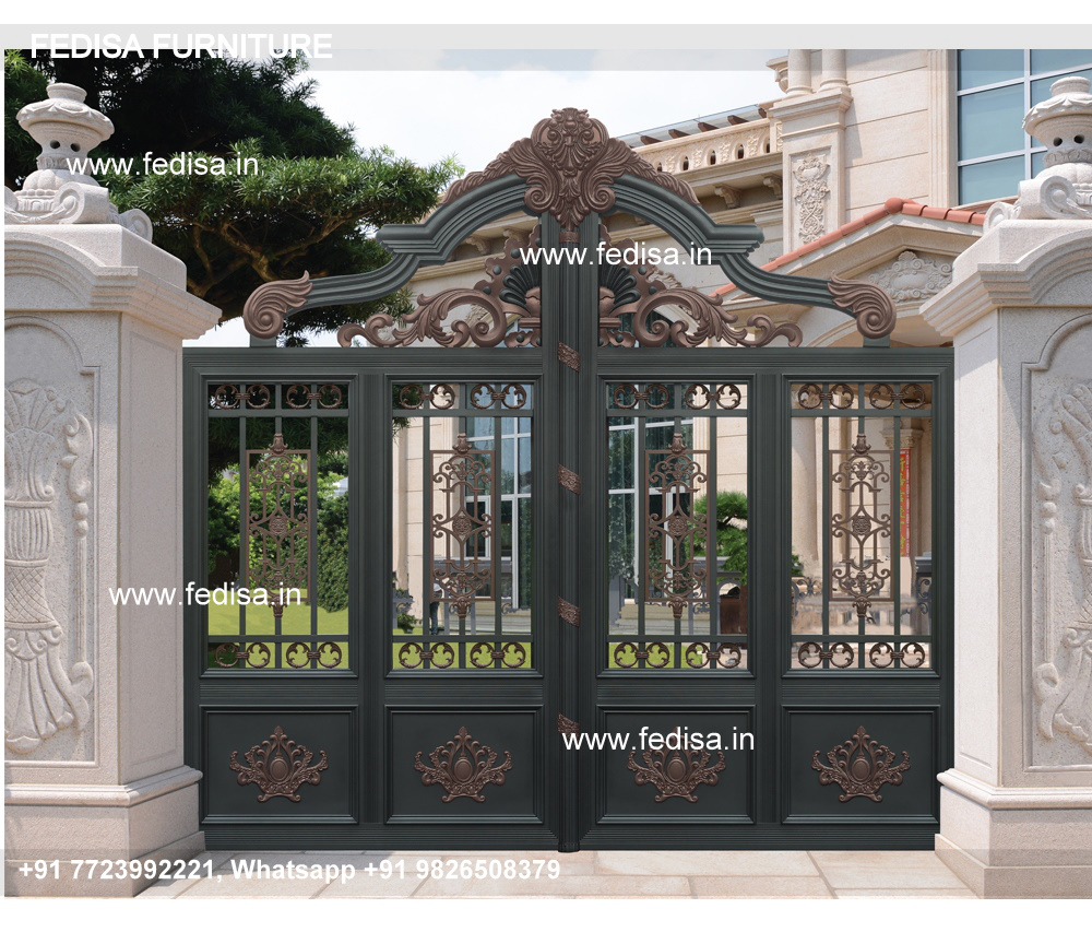 Steel Gate Design Single Door Modern House With Gate Door Main Gate ...