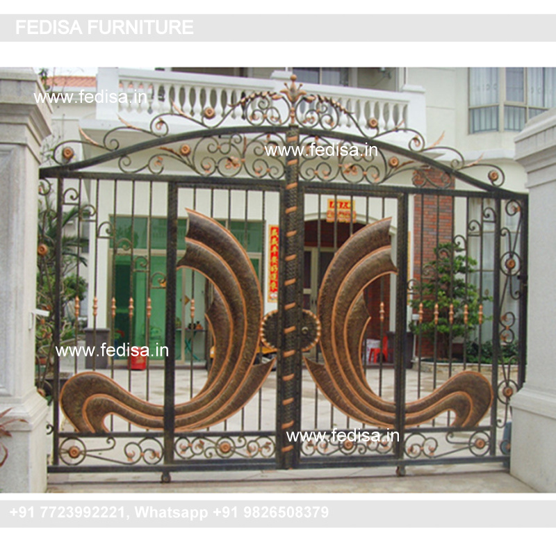 Fancy Gate Modern Metal And Wood Fence Folding Iron Gate Design Pipe Main Gate Design Main Gate Design