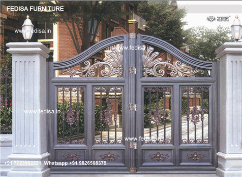 Main Gate Steel Door Design Modern Iron Fence Designs Gate Design ...