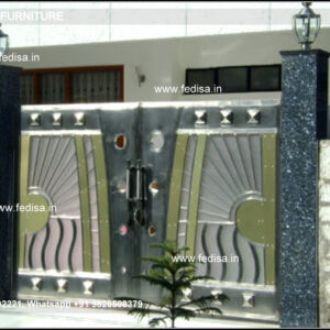 Steel Gate Design Double Door Modern Metal And Wood Fence Gate Room Design Pipe Main Gate Design Main Gate Design