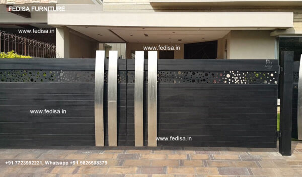 Steel Main Gate Modern House With Gate Gate Sunmica Design Pipe Wala Gate Design Gate Design