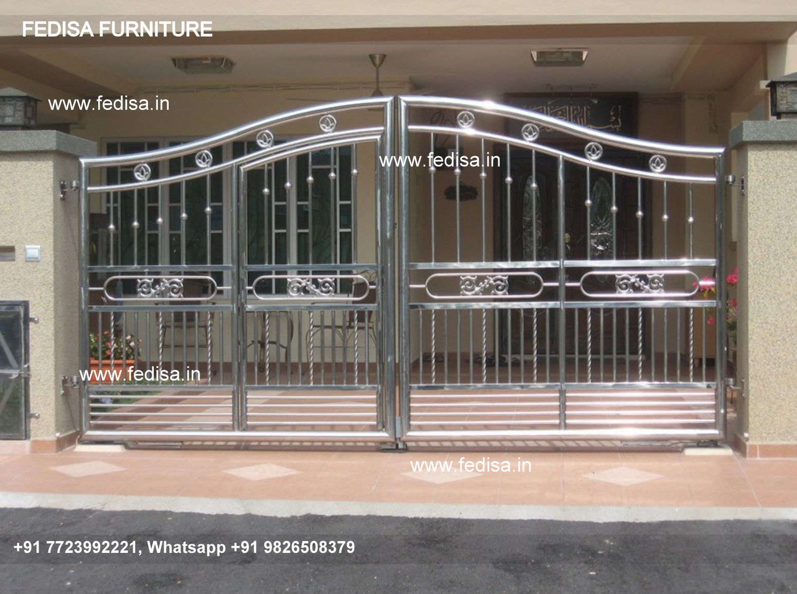 Main Gate Grill Design For Home Modern House With Gate Unke Gate Ke Design Pipe Wala Gate Design Gate Design