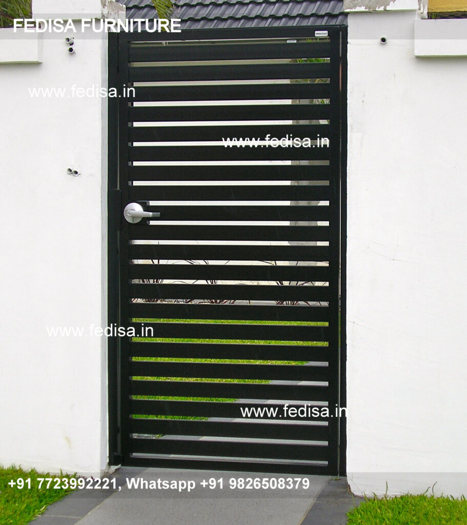 Compound Wall Gate Design Steel Ss Gate Boundary Wall Design With Gate Steel Ka Gate Ka Design