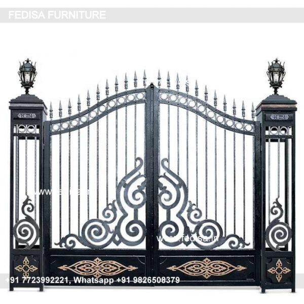 Men Get Dijain Steel Temple Gate Design Main Gate Pillar Design Steel Ka Gate Price Iron Gate Design