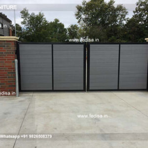Compound Wall Gate Teak Wood Gate Design House With Gate Design Steel Ke Gate Ki Design Main Gate Design